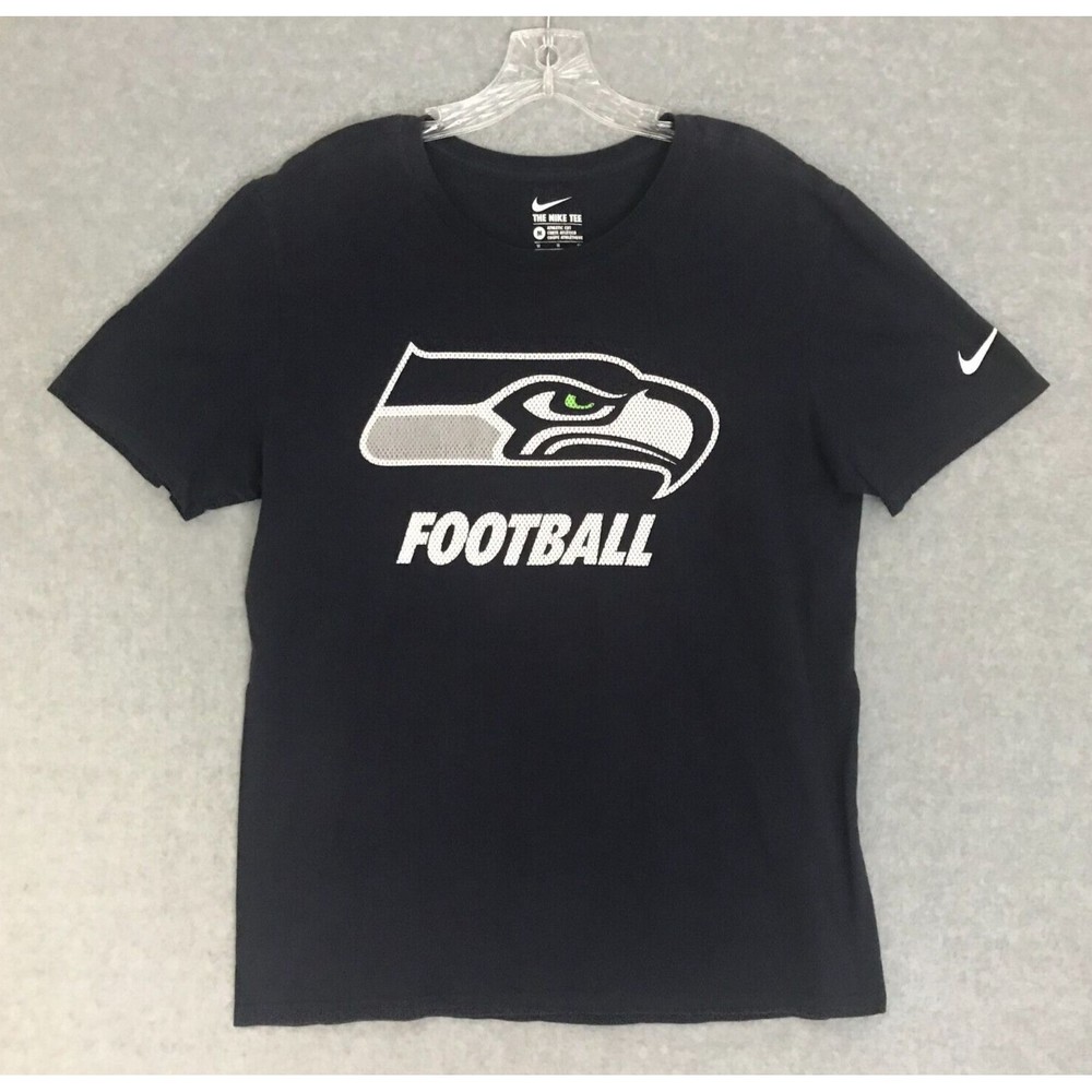 The Nike Tee Seattle Seahawks Shirt Mens‎ Medium Blue Athletic Fit NFL Football